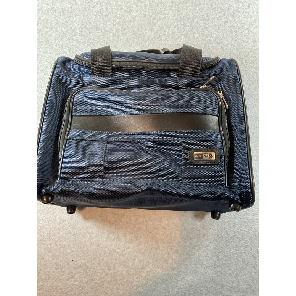Hartmann Navy Blue Ballistic Nylon Duffel Bag Travel Carry On Luggage Bag